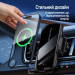 ColorWay Універсальний автотримач ColorWay FlameGrip, автозажим, Wireless Charger 15W Black (CW-CHAW070Q-BK)