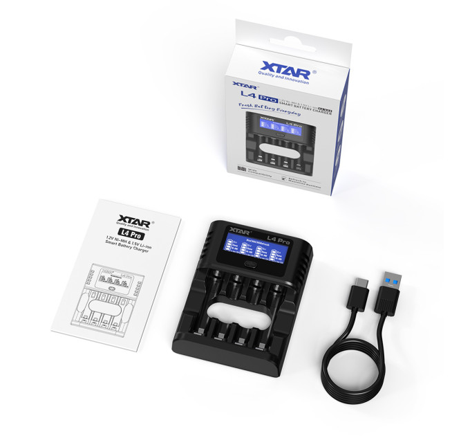 XTAR Зарядний пристрiй XTAR L4 Pro
