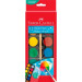 Faber-Castell Акварельні фарби Faber-Castell 2 кольорів (d 30 мм) з пензликом (125018) (32298)