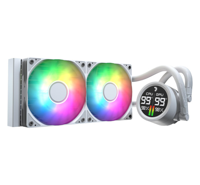 Система водяного охолодження AeroCool Abyss L240R Digi White (ACLA-AD24117.21)