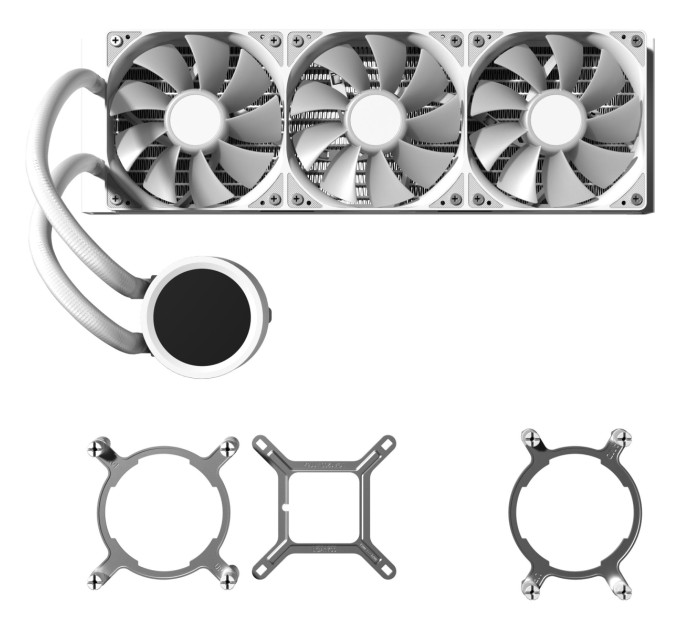 Система водяного охолодження AeroCool Abyss L360R Digi White (ACLA-AD36117.21)