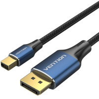 Кабель Vention mini DisplayPort - DisplayPort (M/M), 2 м, Black (HCFLH)