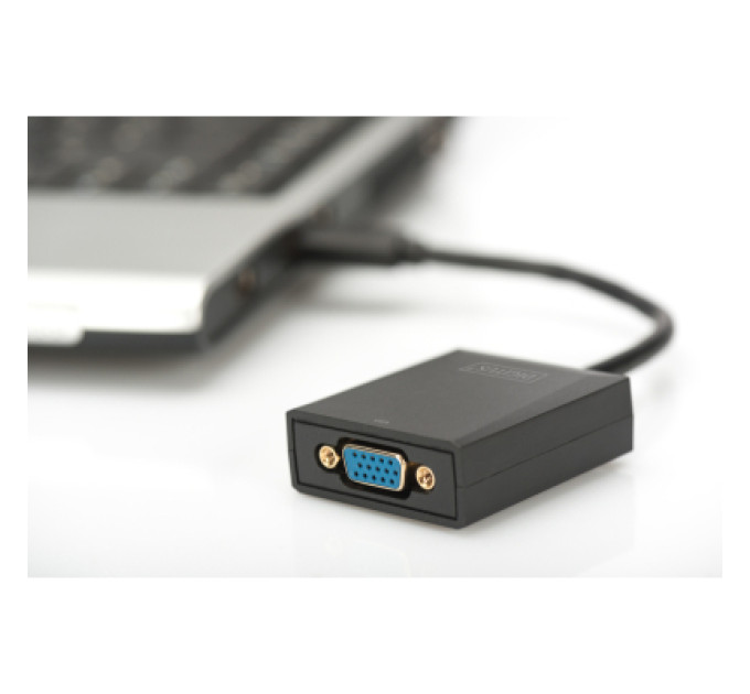 Digitus Перехідник USB 3.0 AM to VGA F 0.15m Full HD Digitus (DA-70840)