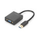 Digitus Перехідник USB 3.0 AM to VGA F 0.15m Full HD Digitus (DA-70840)