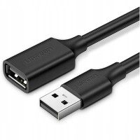 Дата кабель USB 2.0 AM/AF 0.5m US103 black Ugreen (10313)