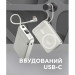 Sigma Батарея універсальна Sigma X-power SI10A8QL-MAG silver 10000mAh, Magnetic wireless 15W, charge iWatch, PD+QC, 22,5W max (4827798161012)