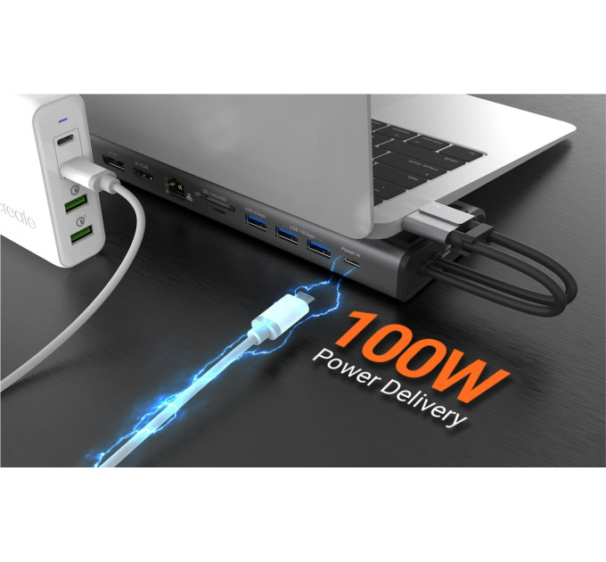 J5create Док-станція J5create USB-C 12-в-1 (JCD552-N)