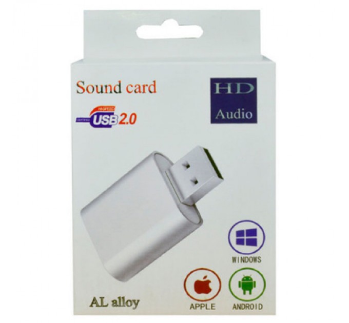 Dynamode Звукова плата Dynamode USB-SOUND7-ALU black