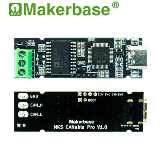 Makerbase Адаптер Makerbase CANable USB to CAN canbus debugger analyzer adapter Isolated (MKS CANable)