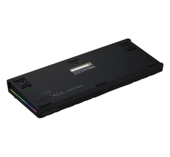 Hator Клавіатура Hator Skyfall 80 PRO Aurum Vanila Silent RGB Wireless/Bluetooth/USB UA Black (HTK4181UA)