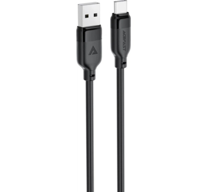 Acefast Дата кабель USB 2.0 AM to USB-C 1.2m 3A TPE black Acefast (6974316283812)