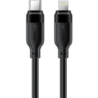 Дата кабель USB 2.0 AM to Lightning 2.0m 30W TPU black Acefast (6974316286288)