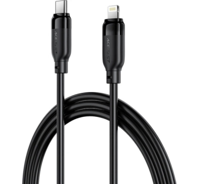 Acefast Дата кабель USB 2.0 AM to Lightning 2.0m 30W TPU black Acefast (6974316286288)