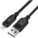 Acefast Дата кабель USB 2.0 AM to Lightning 2.0m 2.4A TPE black Acefast (6974316286271)