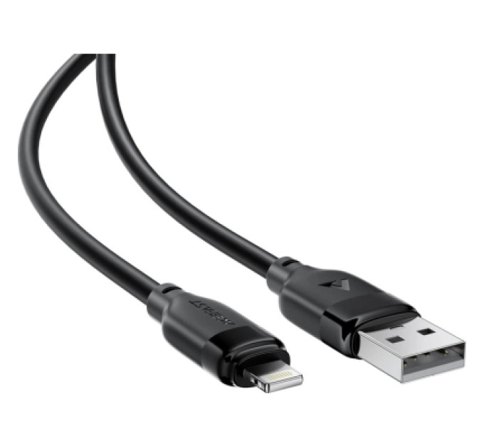 Acefast Дата кабель USB 2.0 AM to Lightning 2.0m 2.4A TPE black Acefast (6974316286271)
