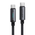 Acefast Дата кабель USB-C to USB-C 1.2m 60W nylon black Acefast (6974316284475)