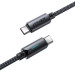 Acefast Дата кабель USB-C to USB-C 1.2m 60W nylon black Acefast (6974316284475)