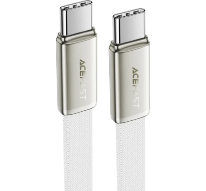 Acefast Дата кабель USB-C to USB-C 1.2m 60W 3A nylon white Acefast (6974316286257)