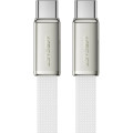 Acefast Дата кабель USB-C to USB-C 1.2m 60W 3A nylon white Acefast (6974316286257)