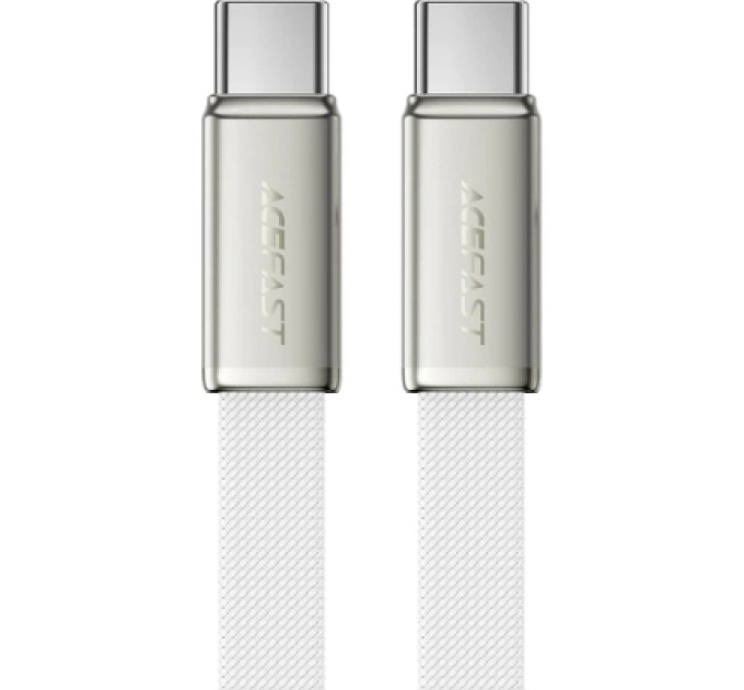Acefast Дата кабель USB-C to USB-C 1.2m 60W 3A nylon white Acefast (6974316286257)