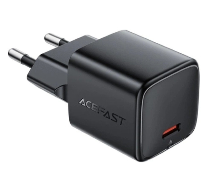 Acefast Зарядний пристрій Acefast A117 USB-C PD20W GaN black (6974316284987)