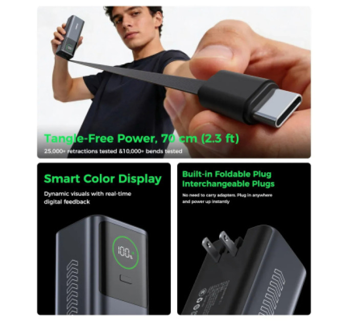 Choetech Батарея універсальна Choetech 20000mAh, PD/100W, QC, AFC, AC input (B1012)