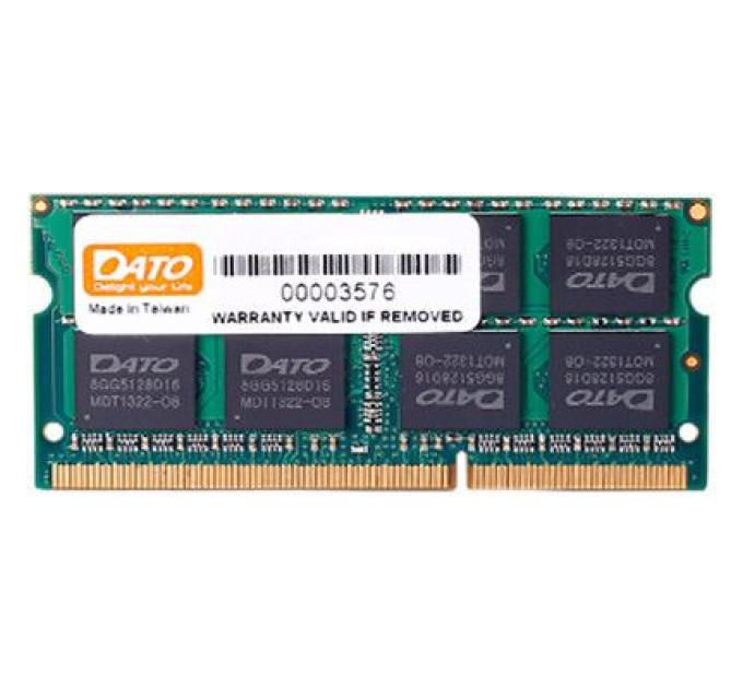 Модуль пам'яті для ноутбука SoDIMM DDR3 4GB 1600 MHz Dato (DT4G3DSDLD16)
