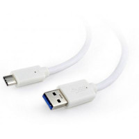 Кабель Cablexpert CCP-USB3-AMCM-W-0.1M, преміум якість USB 3.0 A-тато/C-тато, 0,1 м.