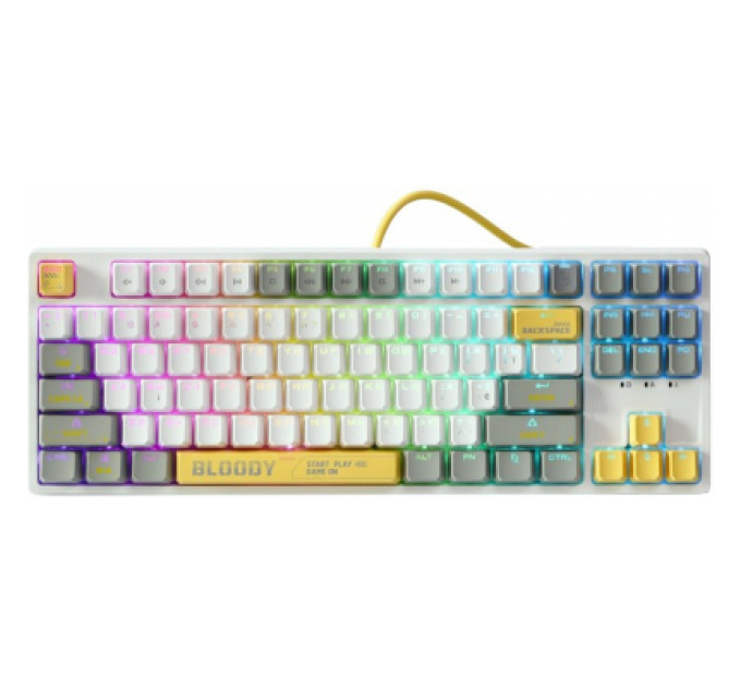 Клавіатура A4Tech Bloody S87 RGB BLMS TKL USB Energy White (4711421993708)
