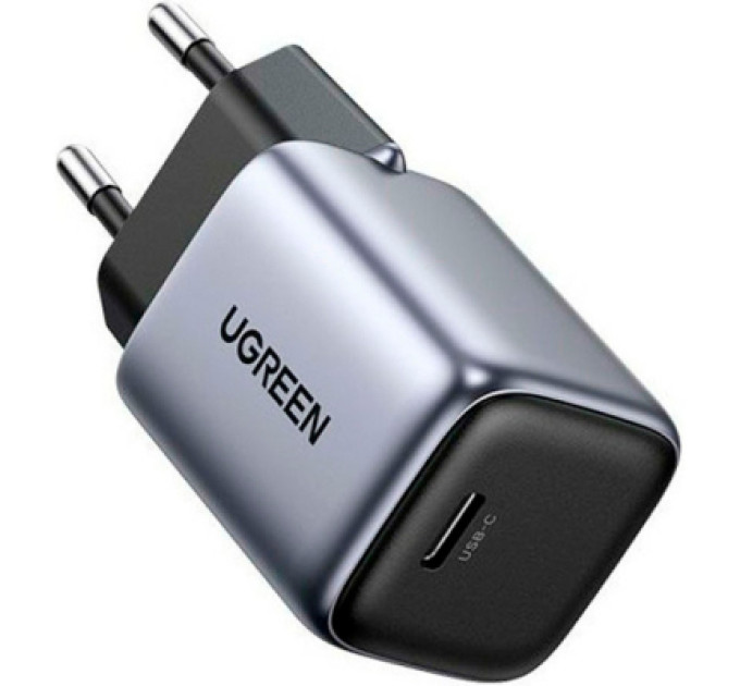 Зарядний пристрій Ugreen 1xUSB 30W Gan Type-C PD Nexode Mini Grey CD319 (90666)
