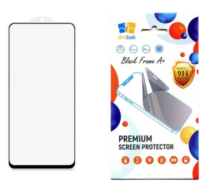 Скло захисне Drobak Google Pixel 8 Pro Black Frame A+ (535383)