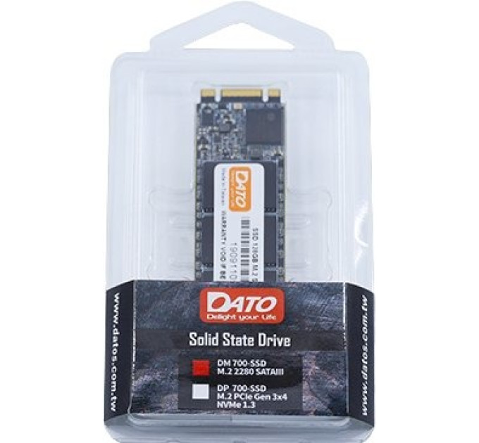 Накопичувач SSD  512GB Dato DM700 M.2 SATAIII 3D TLC (DM700SSD-512GB)