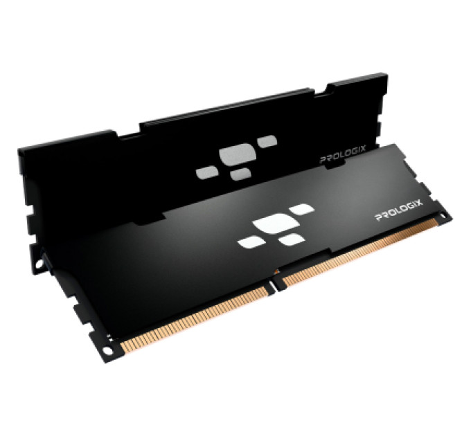 Модуль пам'яті для комп'ютера DDR4 16GB (2x8GB) 3200 MHz Black Prologix (PRO16GB3200B4K)