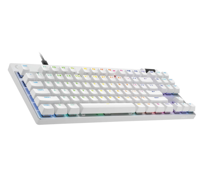 Logitech Клавiатура Logitech G PRO X TKL Rapid White (920-013242)