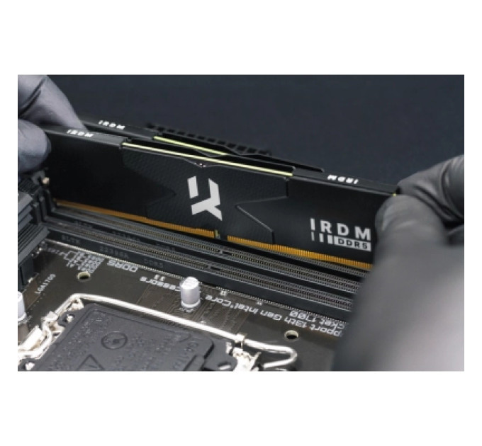 Модуль пам'яті для комп'ютера DDR5 32GB (2x16GB) 6000 MHz IRDM Black Goodram (IR-6000D564L36S/32GDC)