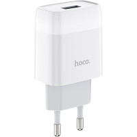 Зарядний пристрій HOCO C72A Glorious USB 10.5W White (6931474712899)
