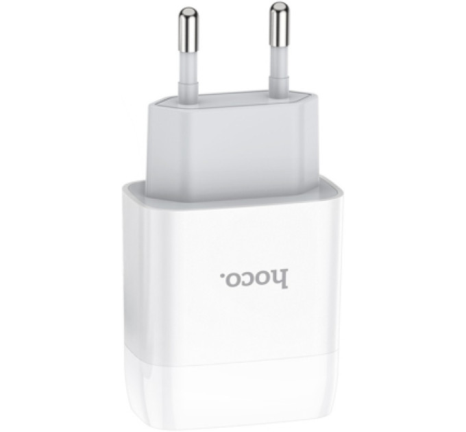 HOCO Зарядний пристрій HOCO C72A Glorious USB 10.5W White (6931474712899)