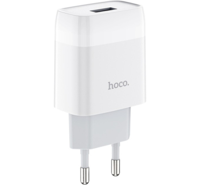 HOCO Зарядний пристрій HOCO C72A Glorious USB 10.5W White (6931474712899)