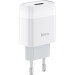 HOCO Зарядний пристрій HOCO C72A Glorious USB 10.5W White (6931474712899)