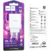 Зарядний пристрій HOCO C97A 1xUSB-C PD20W + 1xUSB QC3.0 White (6931474766076)