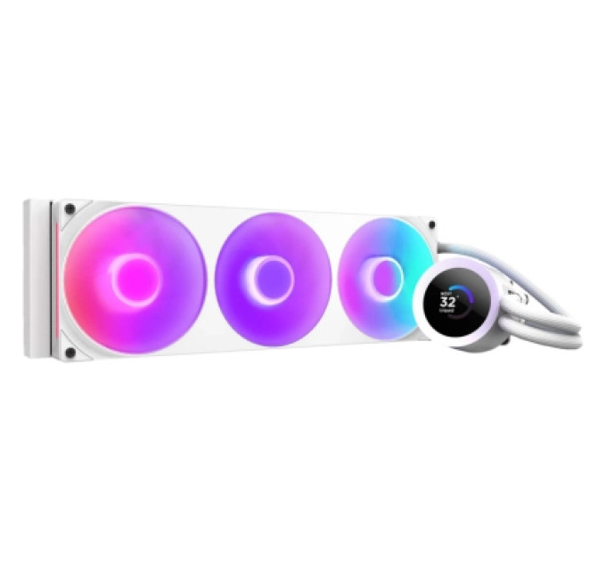 NZXT Система рідинного охолодження NZXT Kraken Plus RGB V2-360 mm AIO liquid cooler Wh (RL-KR360-W2)