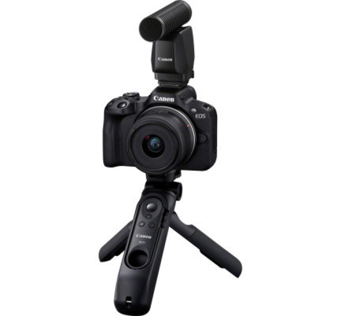 Цифровий фотоапарат Canon EOS R50 + RF-S 18-45 IS STM Black Creator Kit (5811C036)