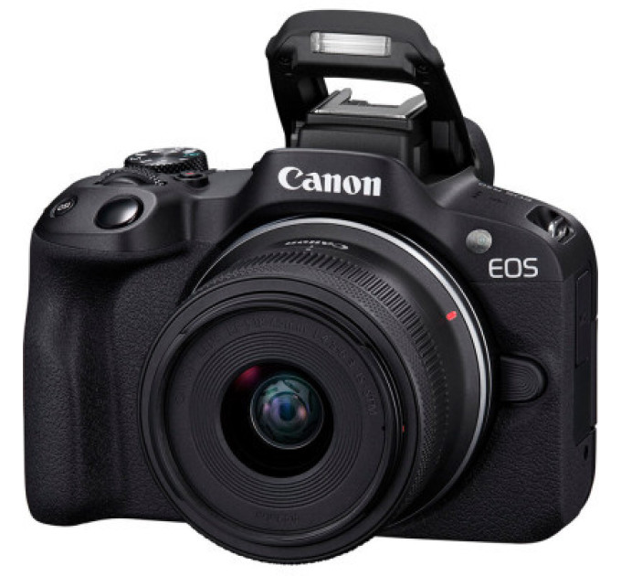 Цифровий фотоапарат Canon EOS R50 + RF-S 18-45 IS STM Black Creator Kit (5811C036)