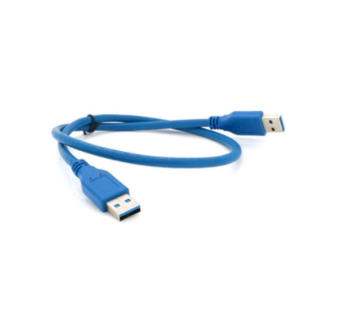 Дата кабель USB 3.0 AM/AM 0.6m Blue Voltronic (YT-3.0AM+AM-0.6)