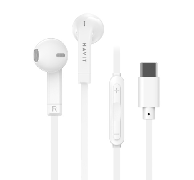Навушники Havit HV-E336C USB-C White (HV-E336C)