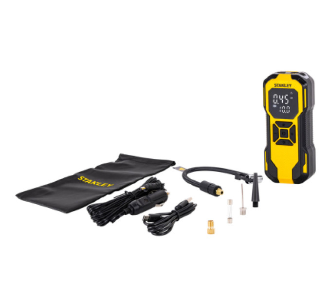 Автомобільний компресор Stanley 2in1, 10 Бар, 14,2 л/хв., powerbank 6000 mAh (SXIF0101)