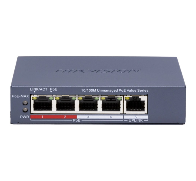 Hikvision Комутатор Hikvision DS-3E0105P-E/M(C) POE