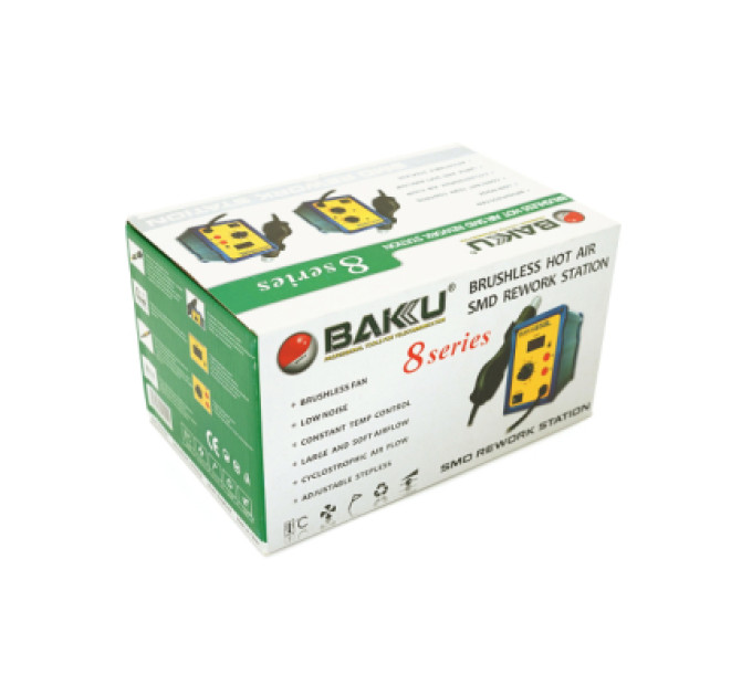 Паяльна станція Bakku BK-858 цифрова індикація, фен (138*100*150) (BK 858)