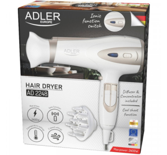 Adler Фен Adler AD 2248 white (AD2248W)