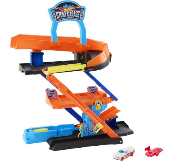 Hot Wheels Автотрек Hot Wheels City Гараж-трансформер для трюків (JHL94)